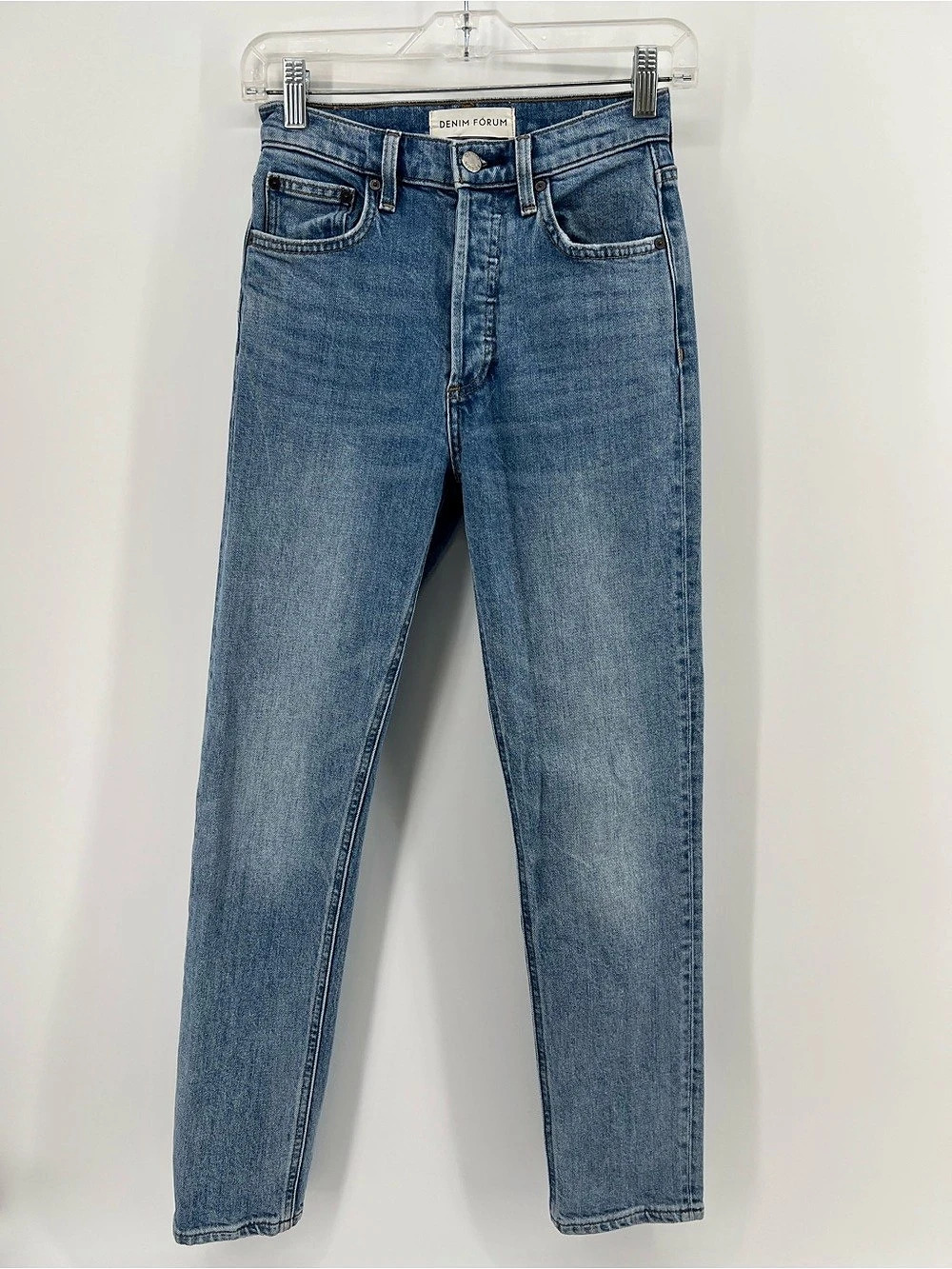 Aritzia Denim Forum The Yoko High Rise Slim Skinny Jeans in Blue Waist Size 24